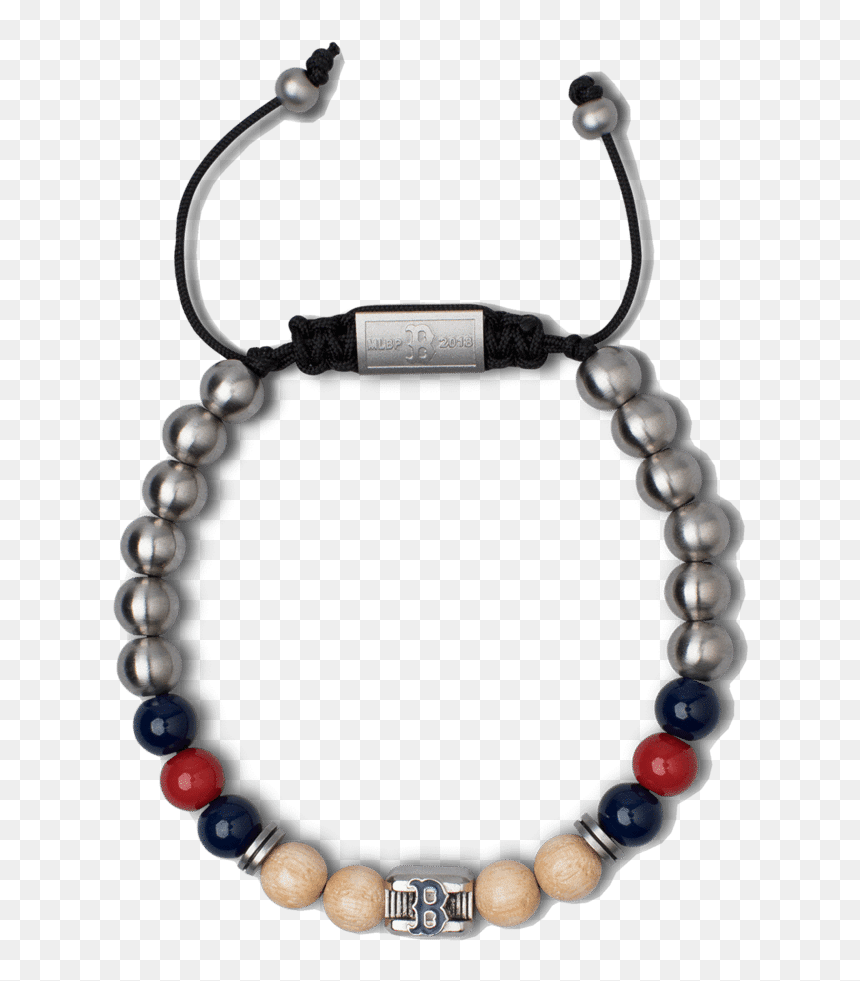 Boston Red Sox™ Square Macrame Bracelet 8mm - Choker, HD Png Download - beads png