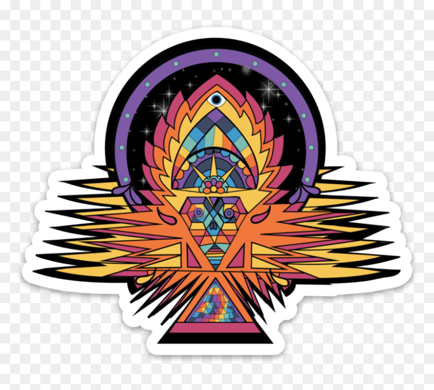 Tribal Fire Vinyl Sticker, HD Png Download - tribal design png