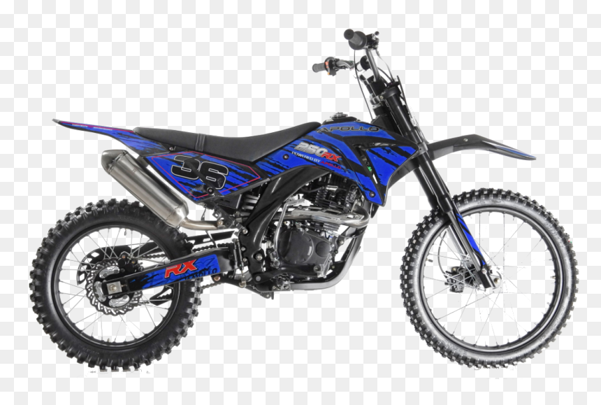 Blue Dirt Bike Png , Png Download - Apollo 250 Rx, Transparent Png - dirt bike png