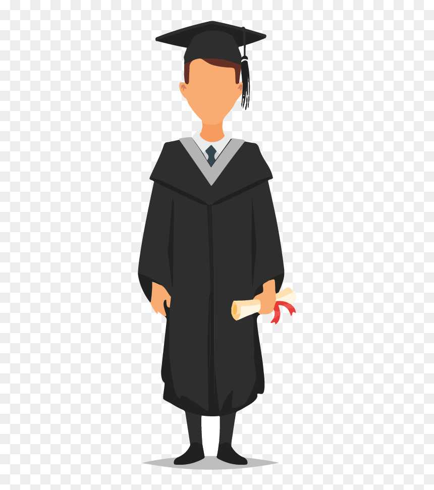 Academic Dress, HD Png Download - cap and gown png