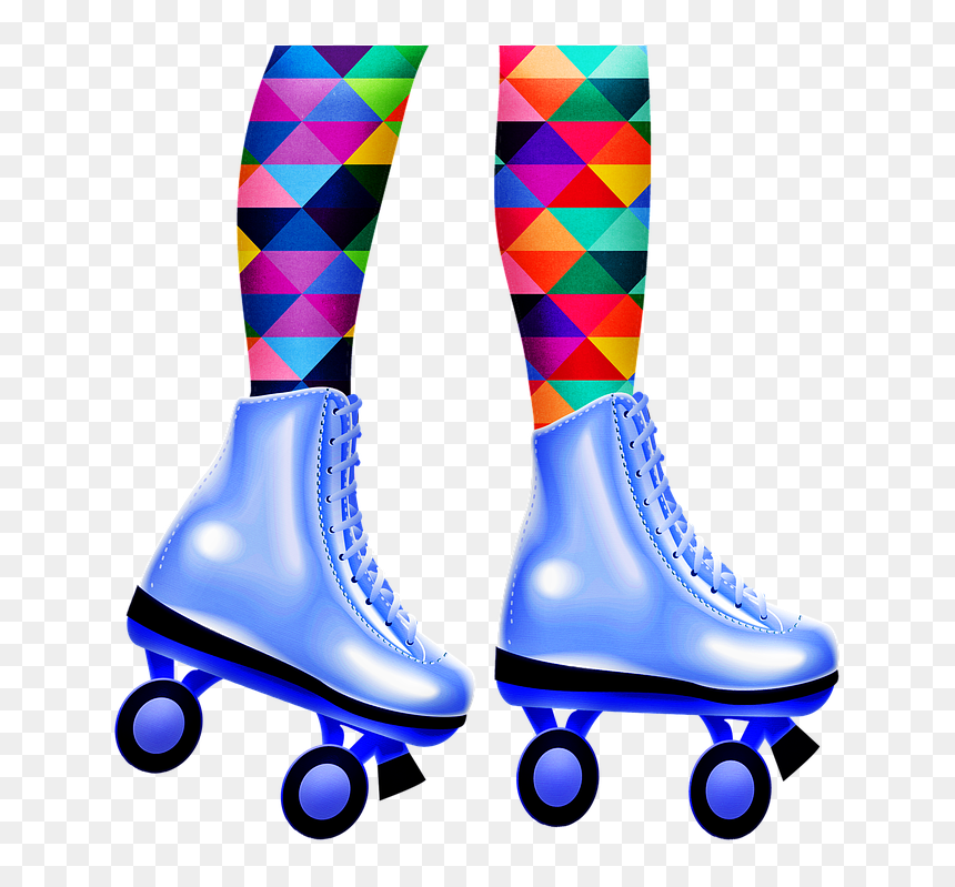 Roller Skating Legs, HD Png Download - roller skates png