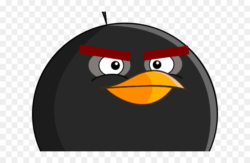 Drawn Explosion Angry Bird - Only Bomb Drawing Angry Bird, HD Png Download - angry bird png