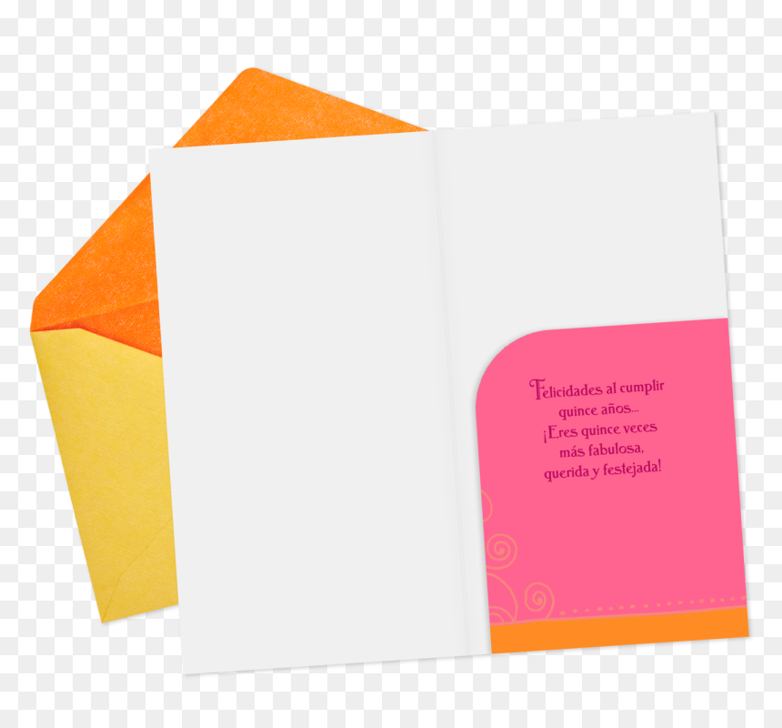 Fabulous And Loved Spanish-language Money Holder Quinceañera - Construction Paper, HD Png Download - fabulous png