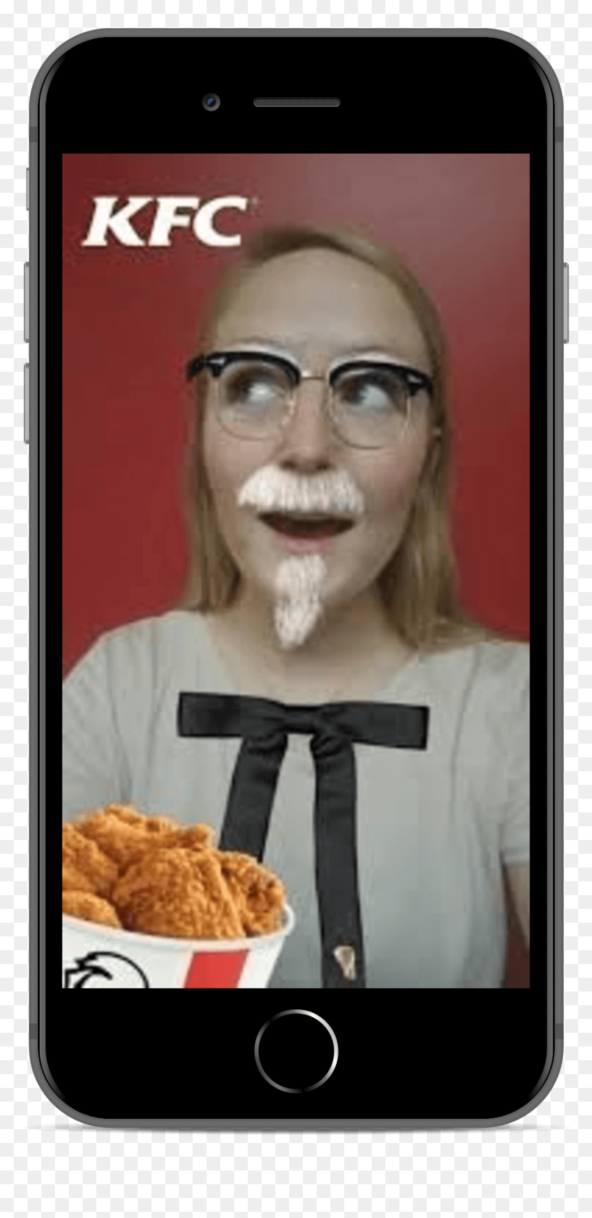 Colonel Sanders Snapchat Filter, HD Png Download - white snapchat png