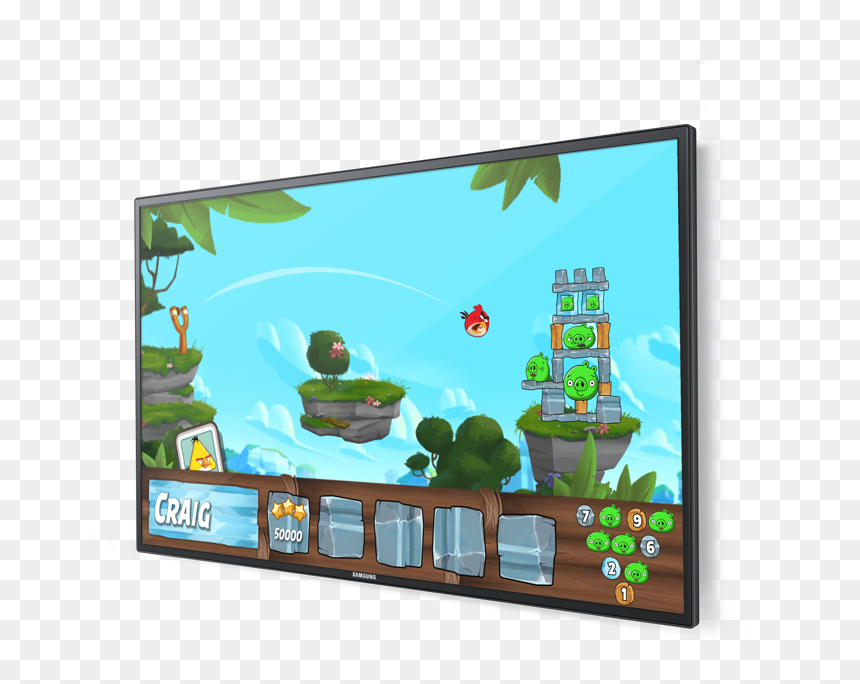 Led-backlit Lcd Display, HD Png Download - angry bird png
