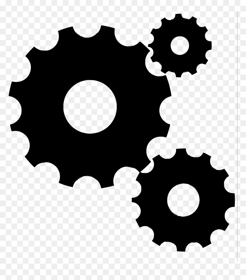 Gear Wave Logo, HD Png Download - cogs png