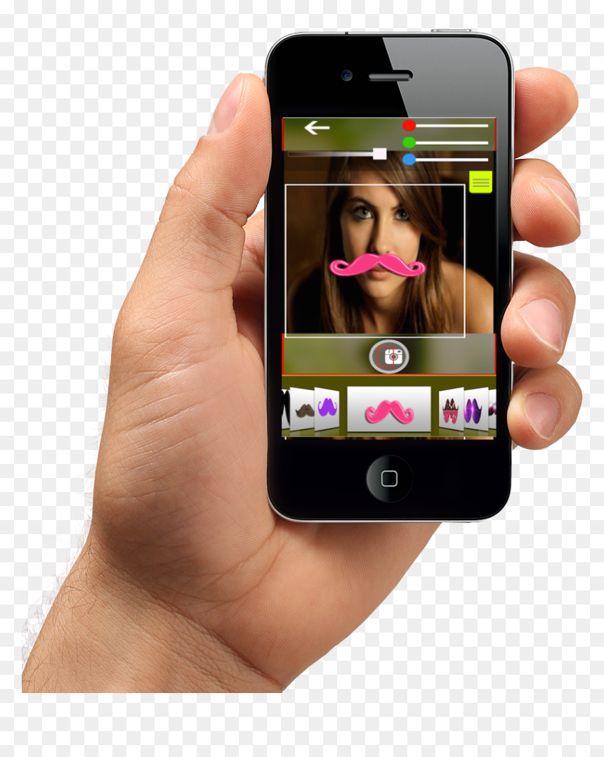 Iphone 4, HD Png Download - moustaches png