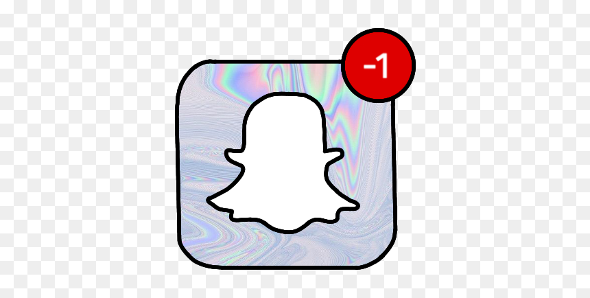 #snapchat #minus # 1 #one #1 # Holo #holographic #red, HD Png Download - white snapchat png