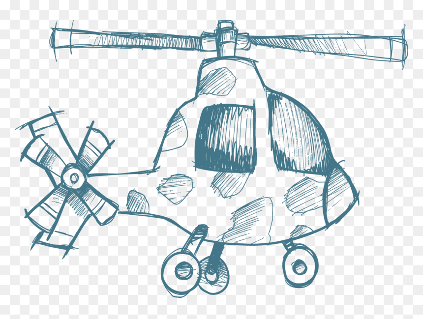 Transparent Military Helicopter Png - Plane Sketch Png, Png Download - military helicopter png