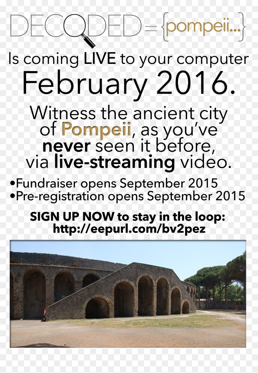 Subscribe Now To Get The Details And The Pre-registration - Amphitheatre Of Pompeii, HD Png Download - subscribe now png