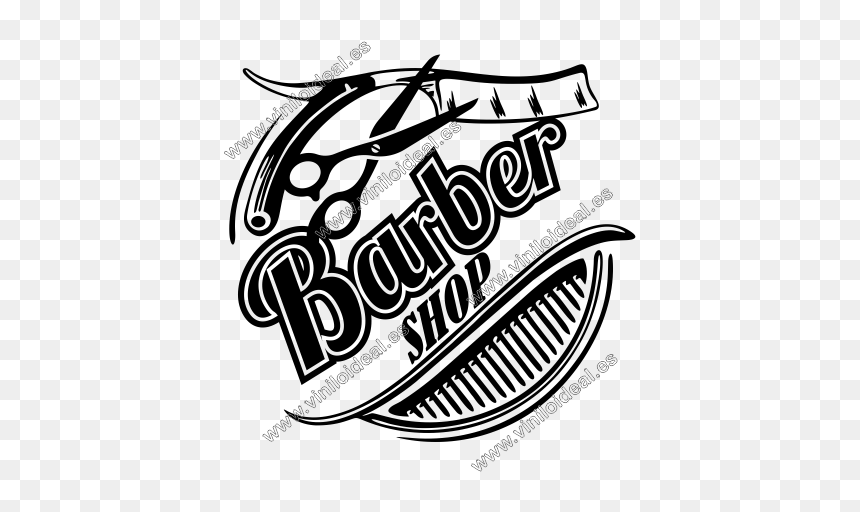 Vinilo Decorativo Adhesivo Barber - Vinilo Para Barber Shop, HD Png Download - barber shop pole png