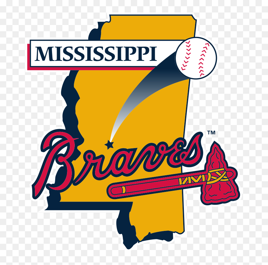 Mississippi Braves Logo, HD Png Download - braves logo png