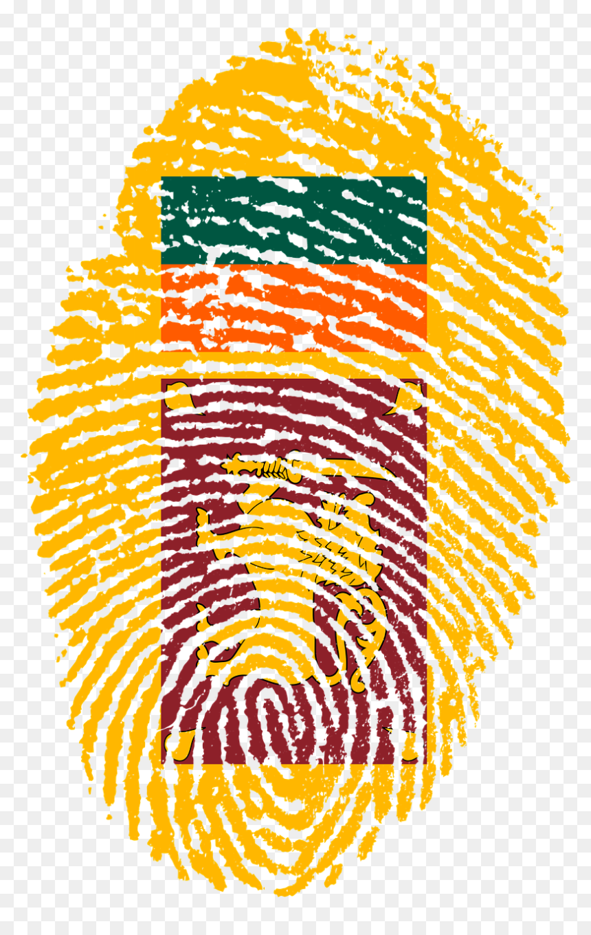 Sri Lanka Flag Png, Transparent Png - fingerprint transparent png