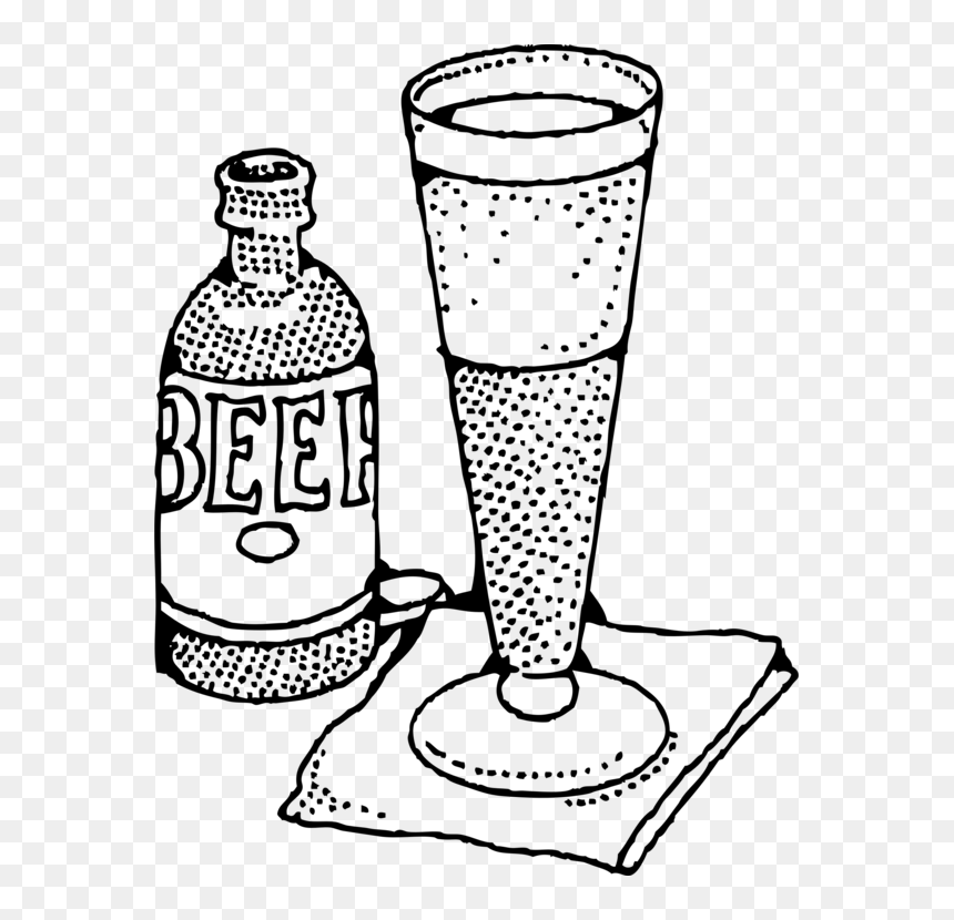 Line Art,tableware,line - Beer Clip Art, HD Png Download - beer mug clip art png