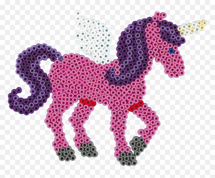 Pegasus Hama Perler Http - Easy Perler Bead Horse, HD Png Download - beads png