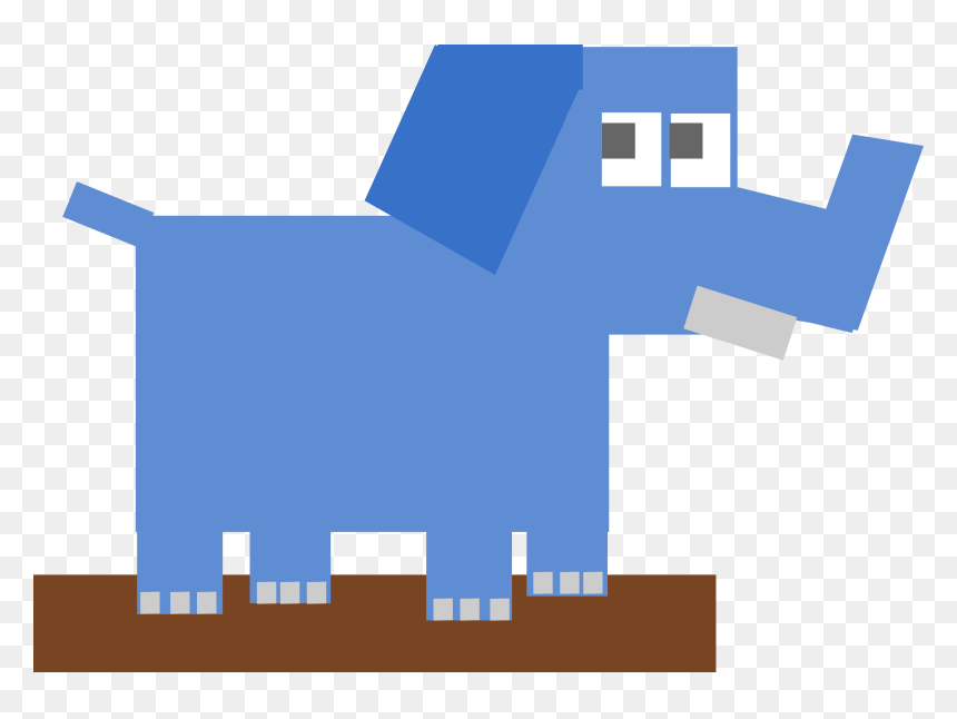 Transparent Cartoon Animals Png - Cartoon Elephant Square, Png Download - cartoon animals png