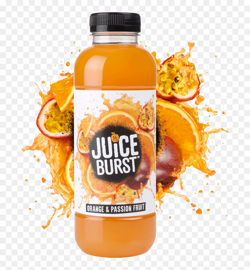 Juice Bottle Png , Png Download - Juice Burst Orange And Passion Fruit, Transparent Png - empty bottle png