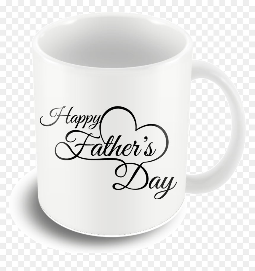 Happy Father"s Day Heart Coffee Mug"
 Title="happy - Mug, HD Png Download - happy father's day png