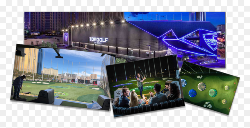 Topgolf Las Vegas Exterior, HD Png Download - las vegas skyline png