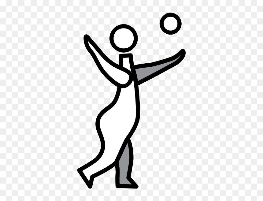 Volleyball Player Caricature, HD Png Download - volleyball player png