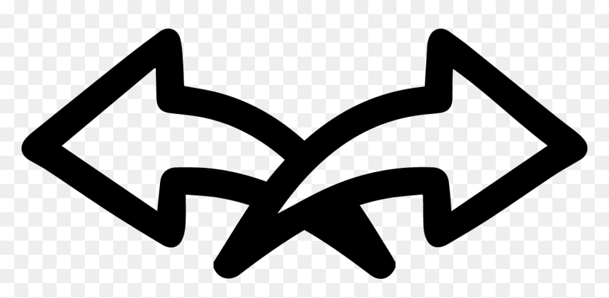 Back Hand Drawn Arrow Outline, HD Png Download - back of hand png