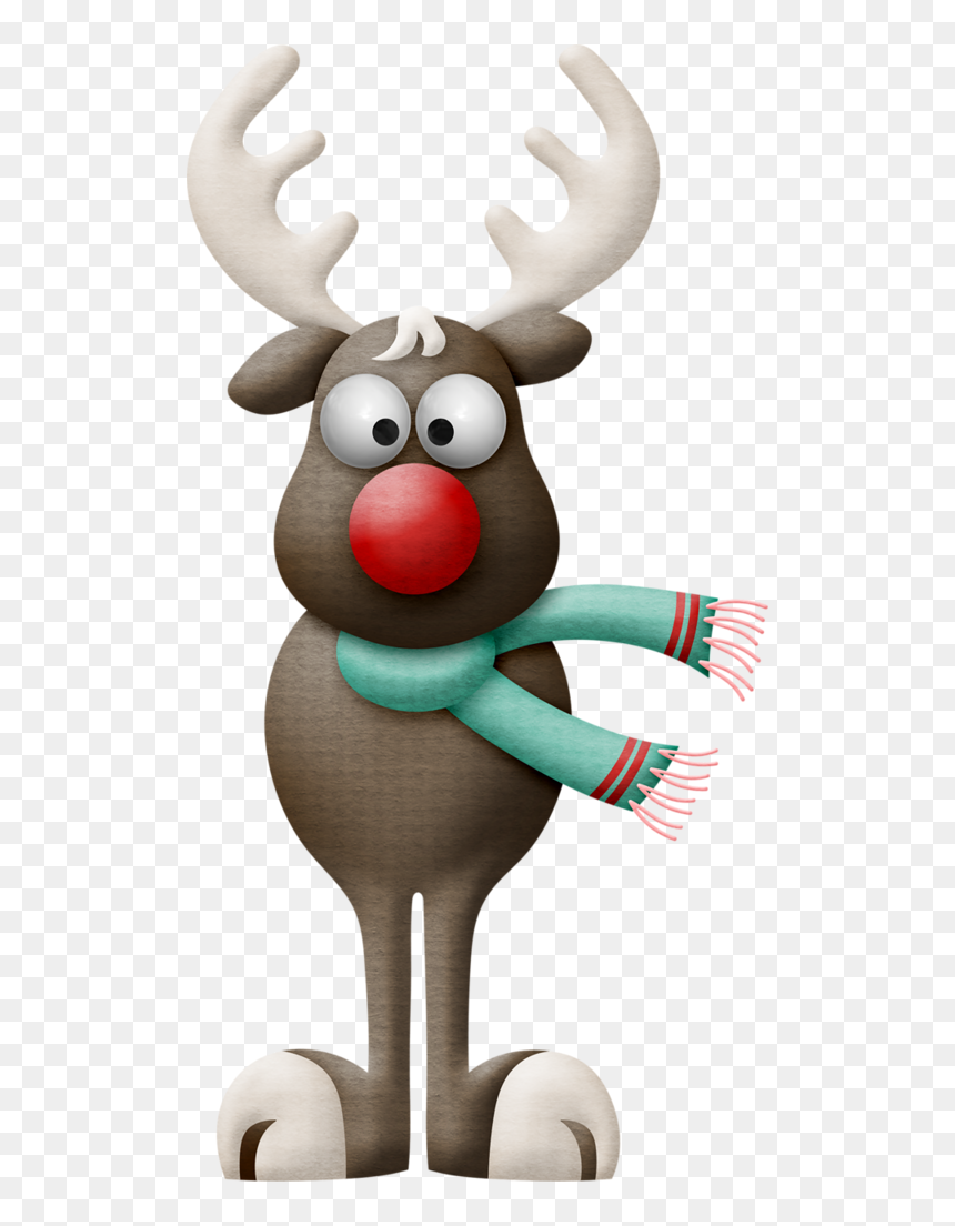 Christmas Reindeer * - Cartoon, HD Png Download - cartoon animals png