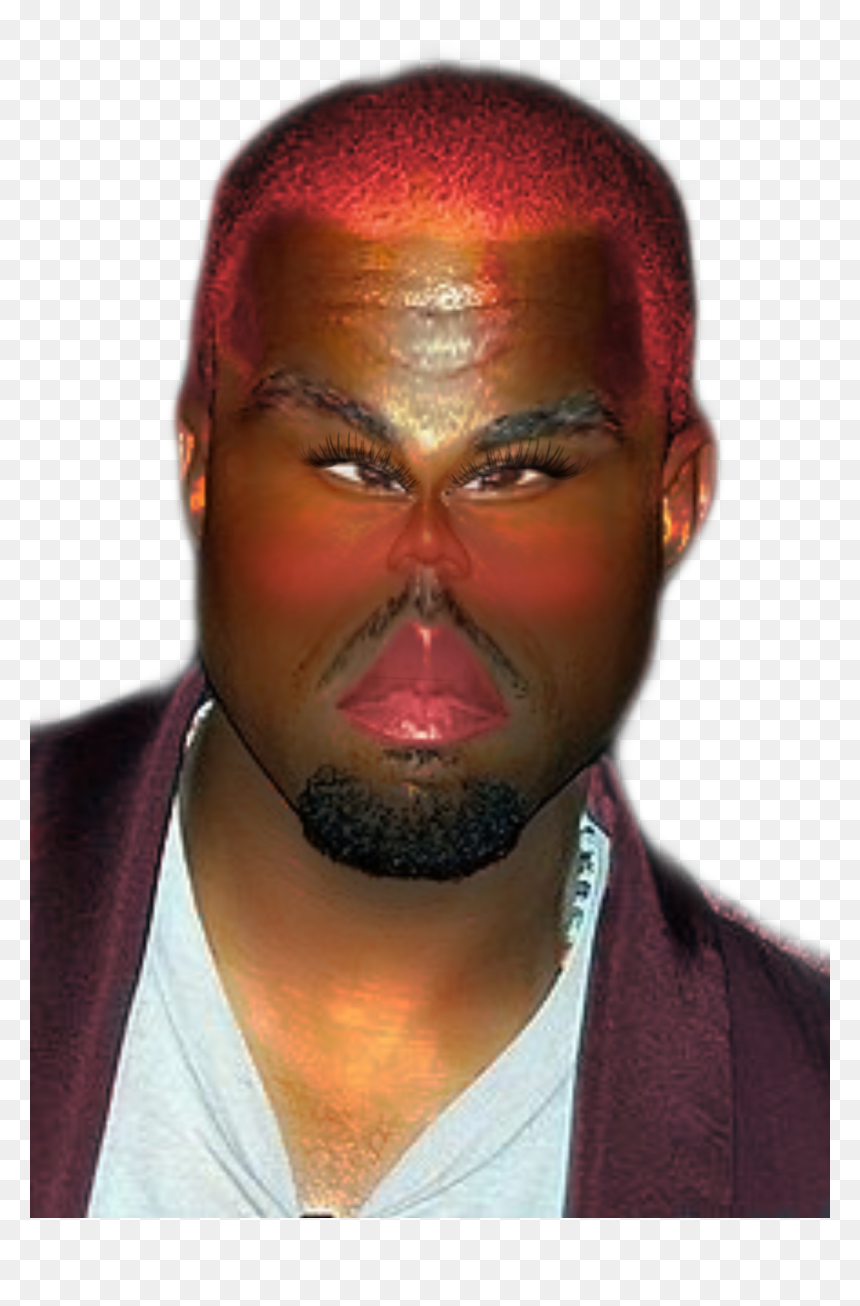 Human, HD Png Download - kanye west face png