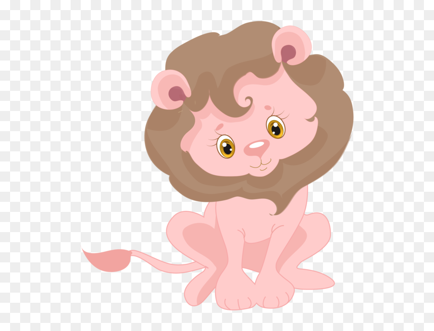 Sublimation Transfer Pink Jungle Animal Lion Design - Baby Jungle Free Clip Art, HD Png Download - jungle animals png