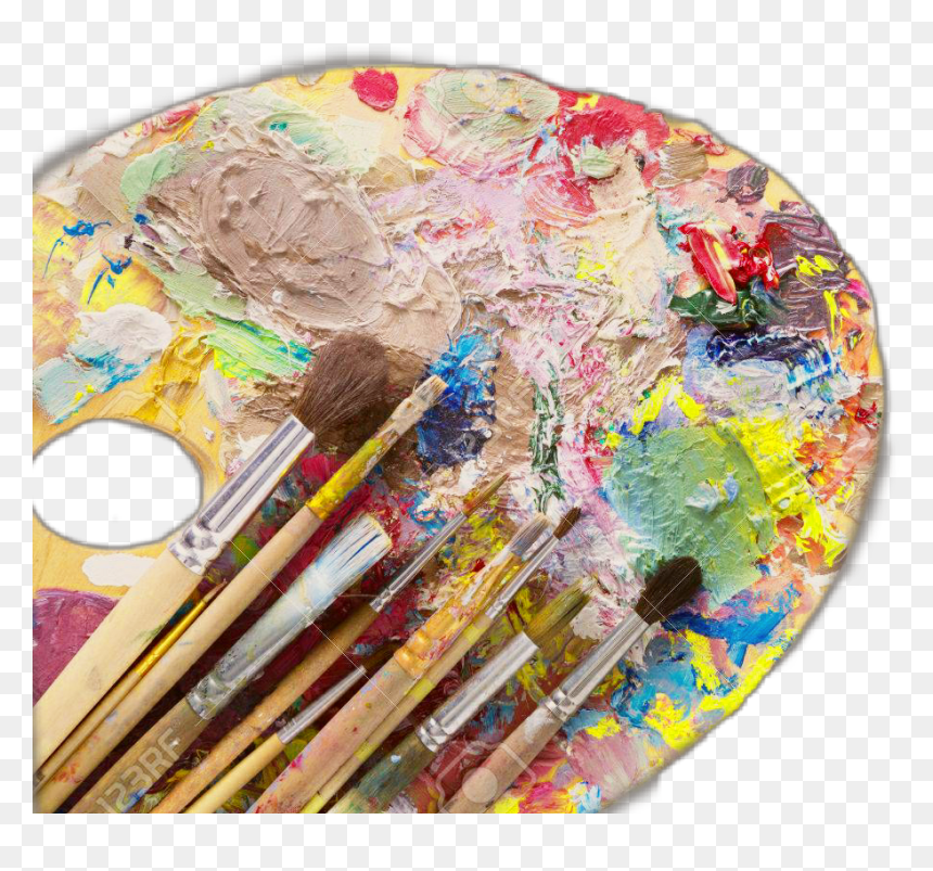 #brushes #paint #palette #art - Palette, HD Png Download - paint palette png