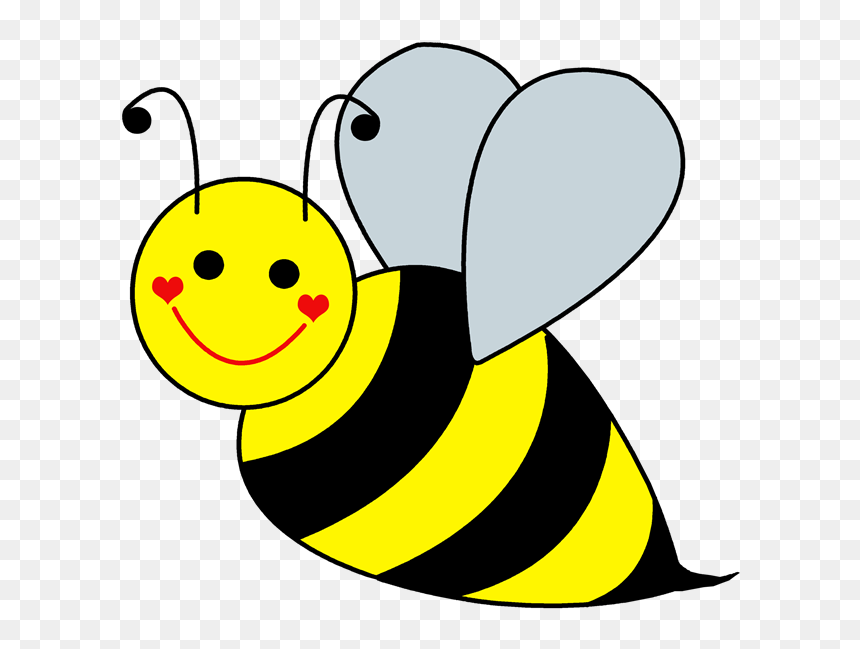Collection Of Transparent - Bumble Bee Clip Art Free, HD Png Download - cute bee png