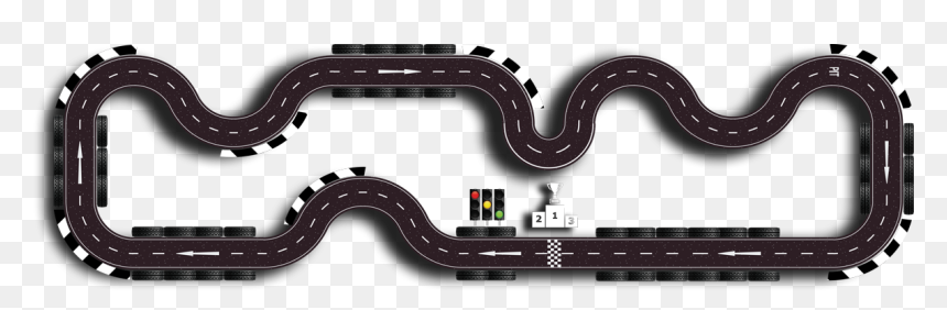 Transparent Go Kart Clipart Free - Hot Wheels Go Karting Albufeira, HD Png Download - race track png