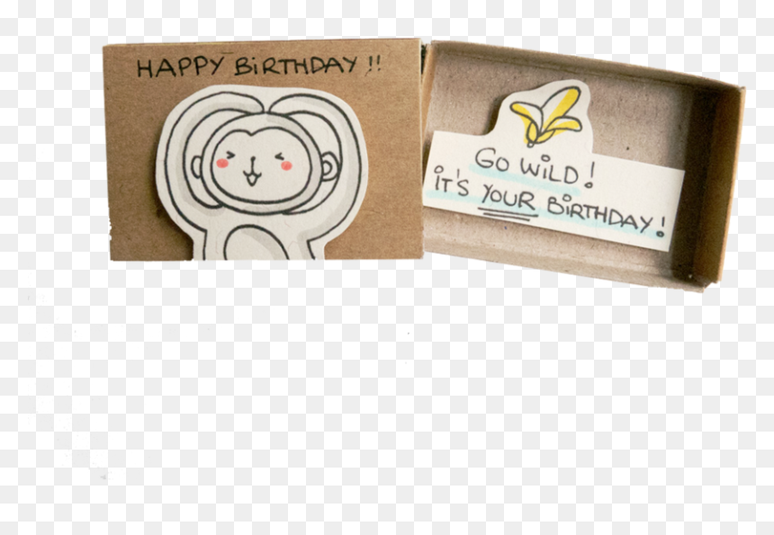 Transparent Cute Monkey Png - Greeting Card, Png Download - cartoon monkey png