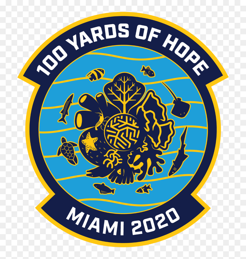 Force Blue Logo 100 Yards Of Hope, HD Png Download - super bowl png