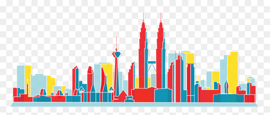 Kuala Lumpur Png, Transparent Png - las vegas skyline png