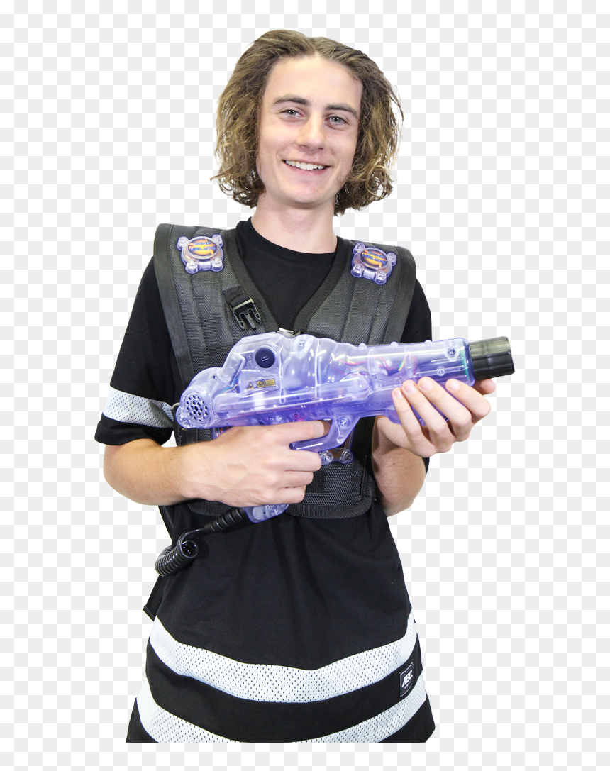 Man With A Helios Pack - Water Gun, HD Png Download - laser gun png