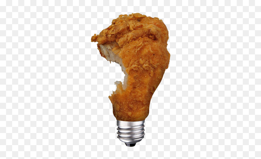 Processed Chicken Renewable Energy Bulb - Chicken Leg, HD Png Download - chicken drumstick png
