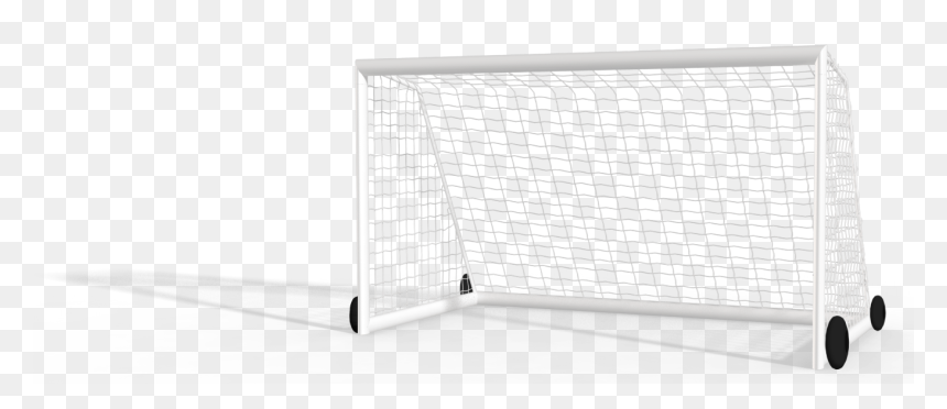 Portable Aluminium Soccer Goal 3x2m W/ Wheels - Net, HD Png Download - soccer net png