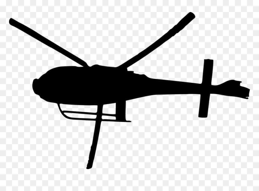 Helicopter Clipart Top View, HD Png Download - military helicopter png