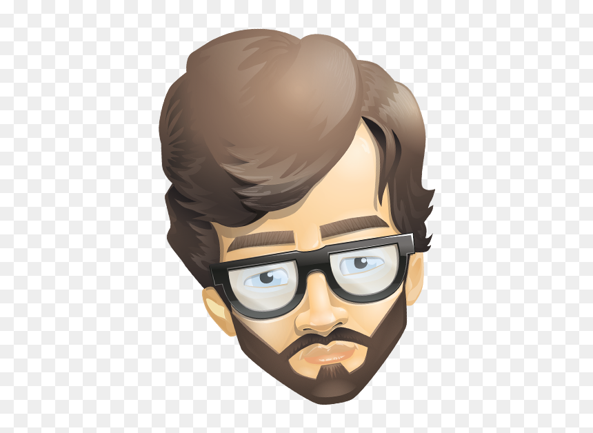 Beardmoji Messages Sticker-5 - Illustration, HD Png Download - moustaches png