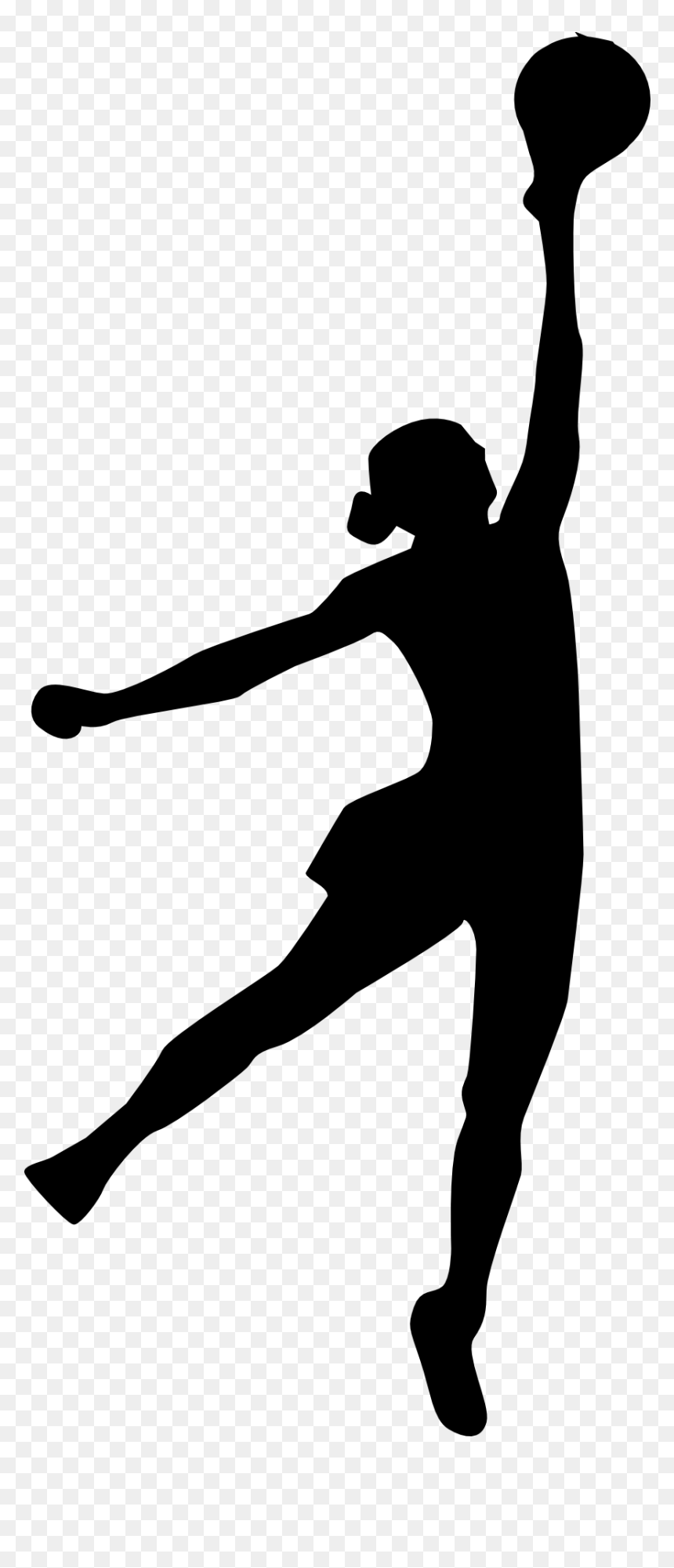 Netball Clip Art, HD Png Download - volleyball player png