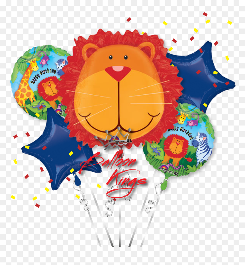 Jungle Animals Bouquet - Balloon, HD Png Download - jungle animals png