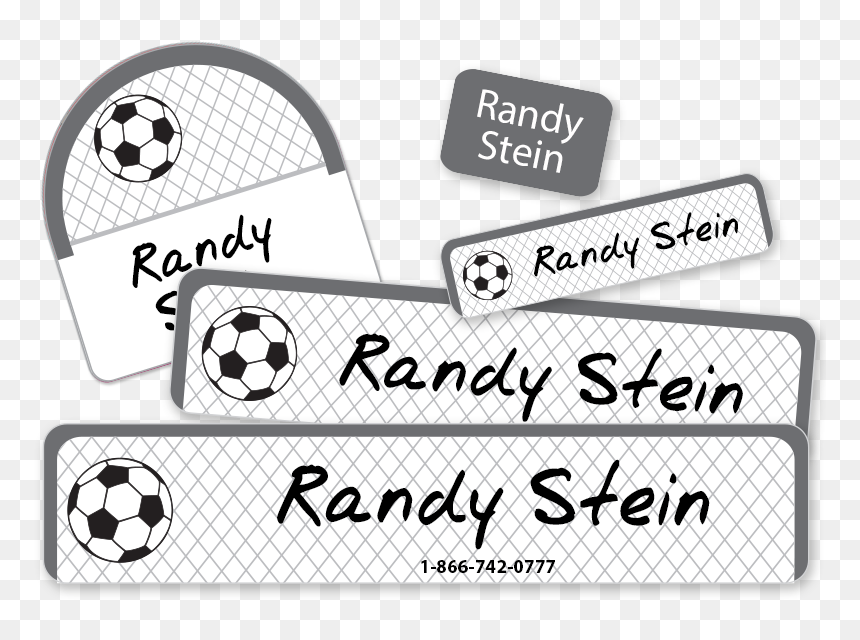 Soccer Net And Ball Camp Labels - Club Foot, HD Png Download - soccer net png