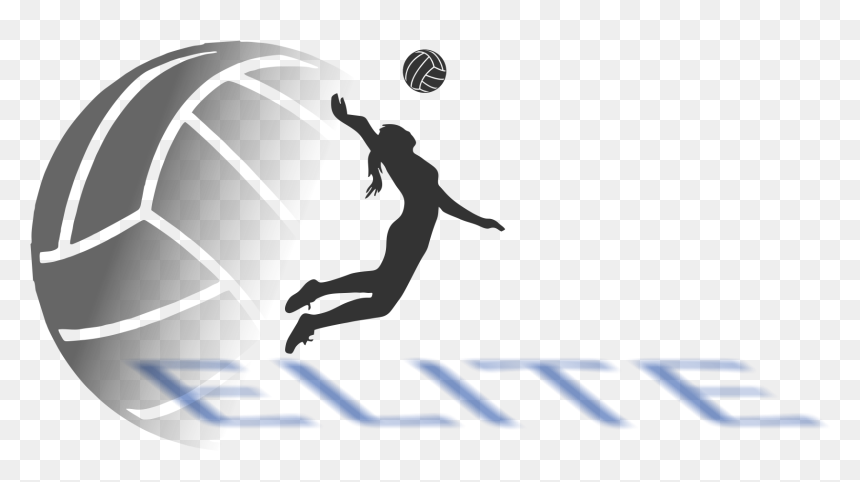 Eva Ball Logo - Elite Volleyball Logo, HD Png Download - volleyball player png