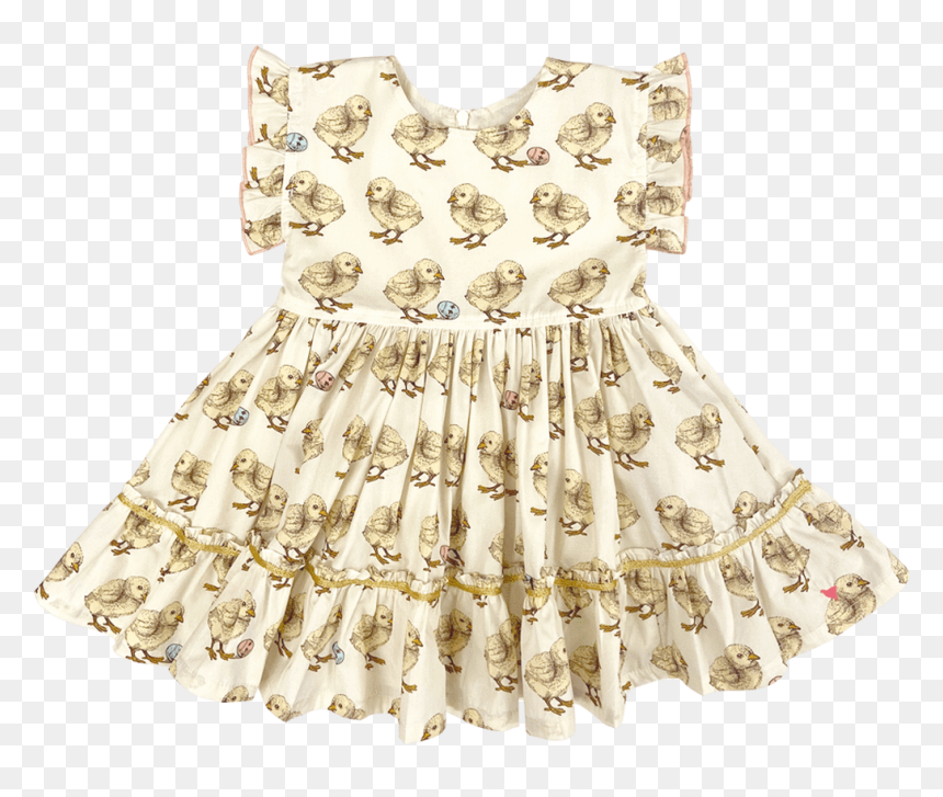 Pink Chicken Niley Dress, HD Png Download - baby chick png