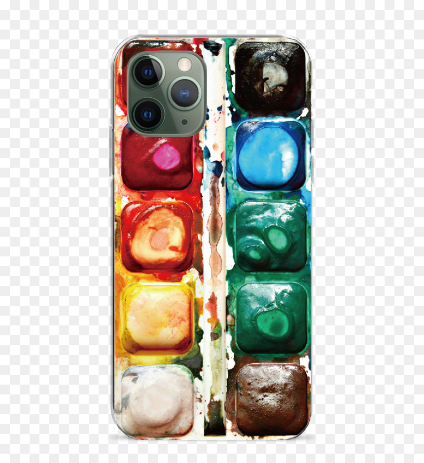 Paint Palette Case - Watercolor Palette Hd, HD Png Download - paint palette png