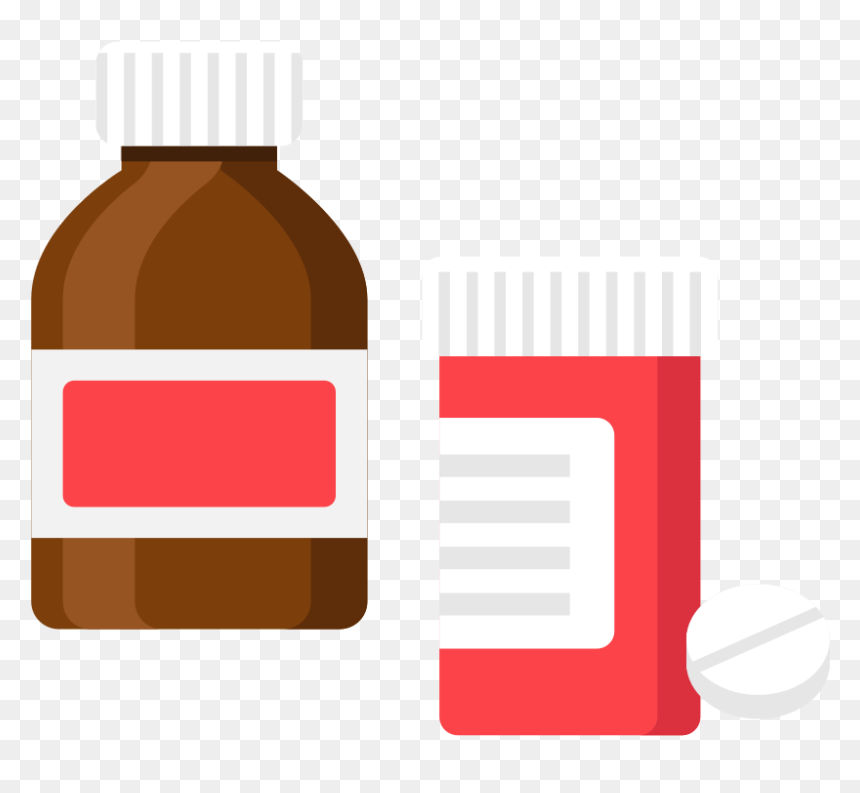 Vector Medicine Png, Transparent Png - medicine bottle png