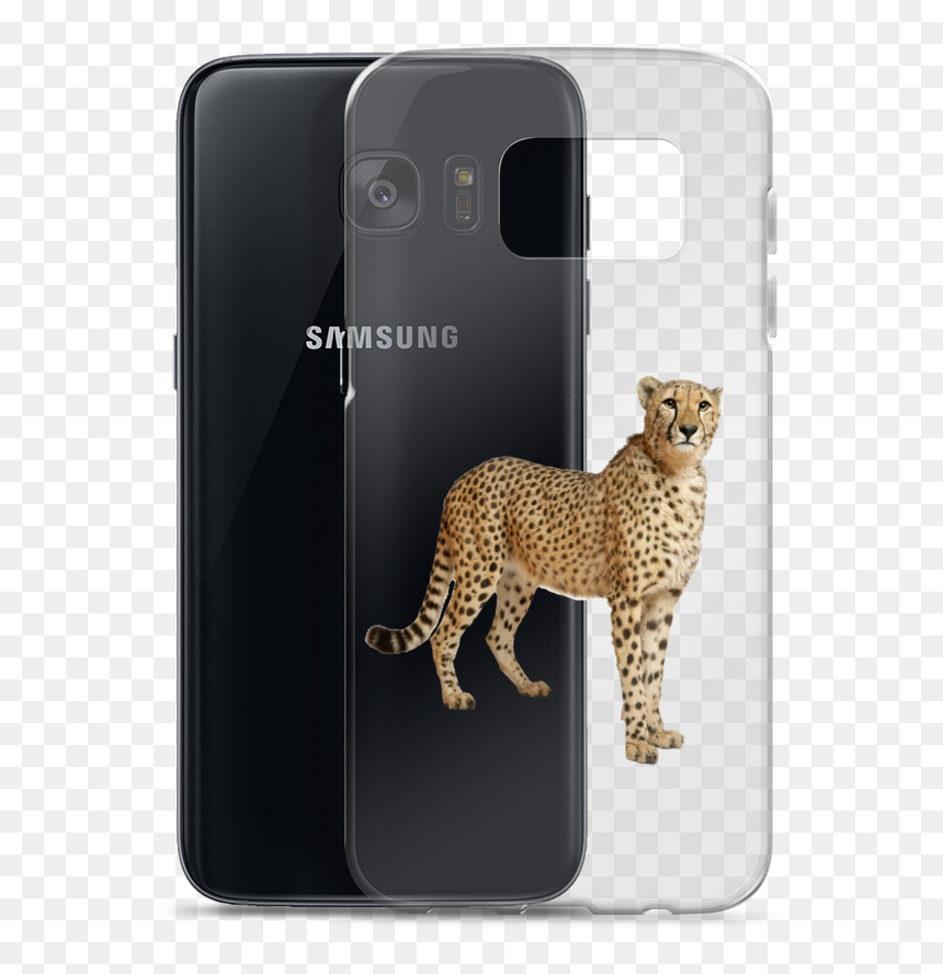 Cheetah Print Samsung Case - Cheetah, HD Png Download - cheetah print png