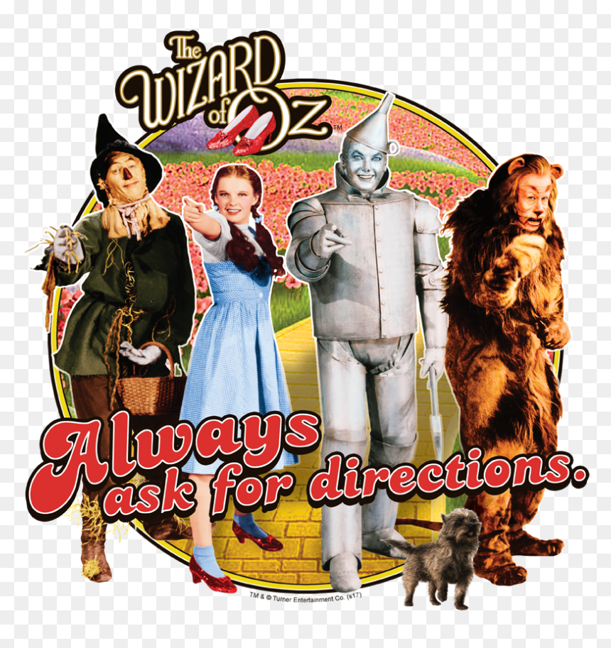 Wizard Of Oz Directions Youth T Shirt - Tcm Turner Classic Movies T Shirts, HD Png Download - wizard of oz png