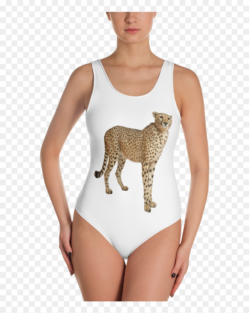Cheetah Print One Piece Swimsuit - Lesbian Swimsuits, HD Png Download - cheetah print png