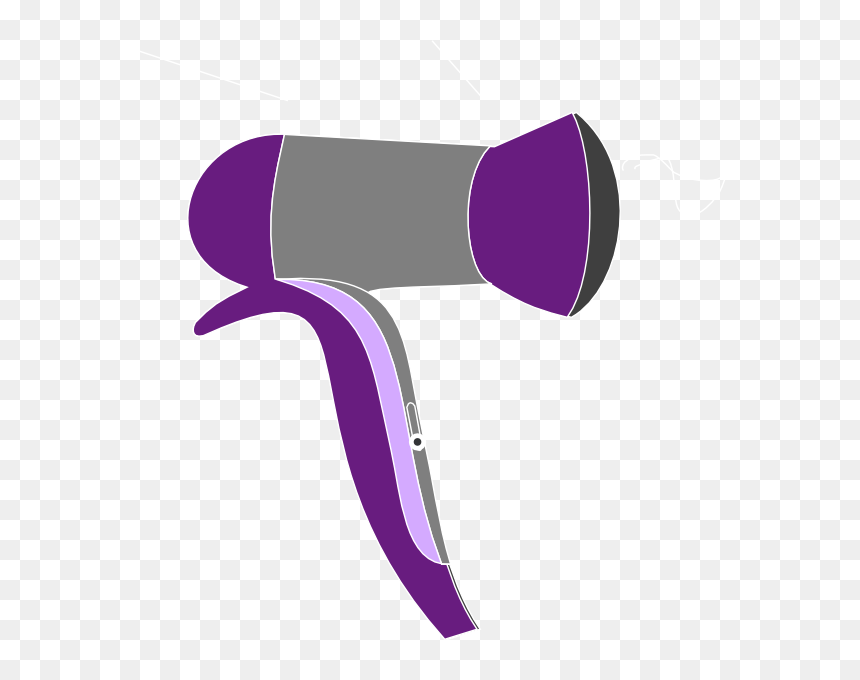 Purple Rage Blow Dryer 2 Clip Art - Hair Dryer Cartoon Png, Transparent Png - blow dryer png